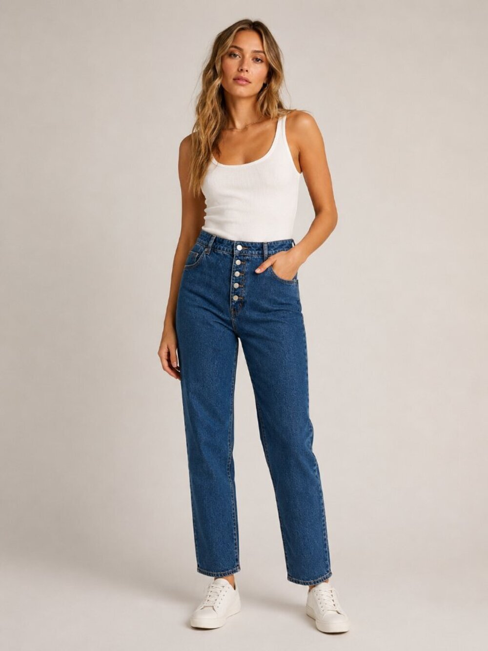 Rolla’s Button front High Rise Straight Leg Jeans size 30